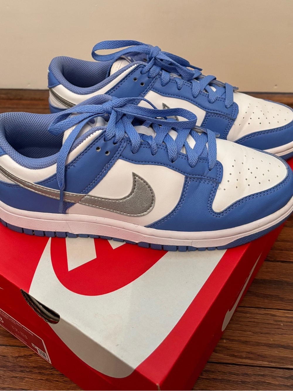 Nike Dunk Low — Royal Pulse & Metalluc Silver-Size 8
